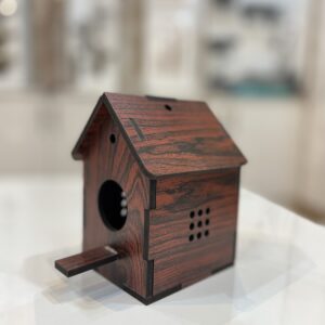 Solid Wood Bird House for Balcony and Garden