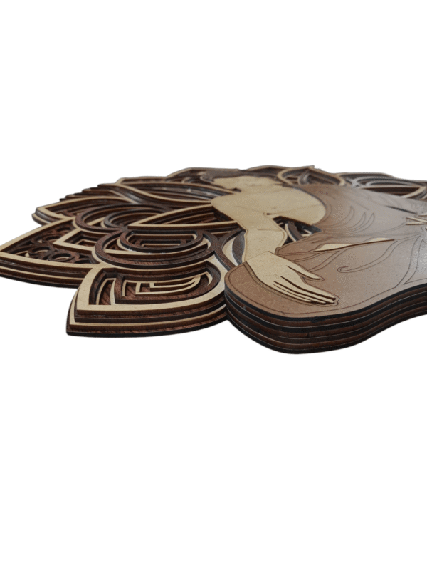 Wooden Buddha Wall Art