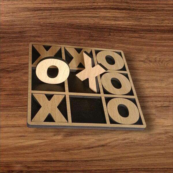 Wooden Tic Tac Toe Game
