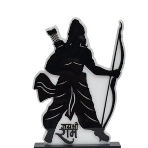 Jai Shree Ram Black and White Figurine