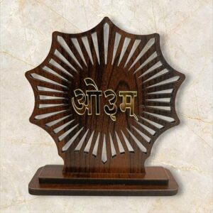 OM Symbol Wooden Shade