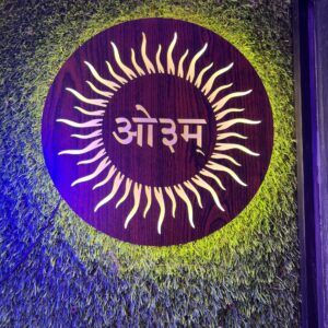 Wood Om Chakra